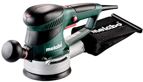 metabo SXE 425 TurboTec Exzenterschleifer, Holz Schleifmaschine, 320 W | Schleifgerät mit Absaugung, ideal für Holz und Auto, inkl. Schleifteller, Staubbeutel, Zusatzhandgriff und Schleifpapier
