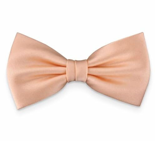 TigerTie Fliege Herren - lachs – Verstellbar, Klassische Schleife für Smoking, Hochzeit & Business – 100% Polyester inkl. Aufbewahrungsbox