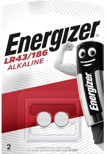 Energizer Spezialbatterie 186 (LR43 Alkali Mangan 1,5 Volt 2er-Packung)