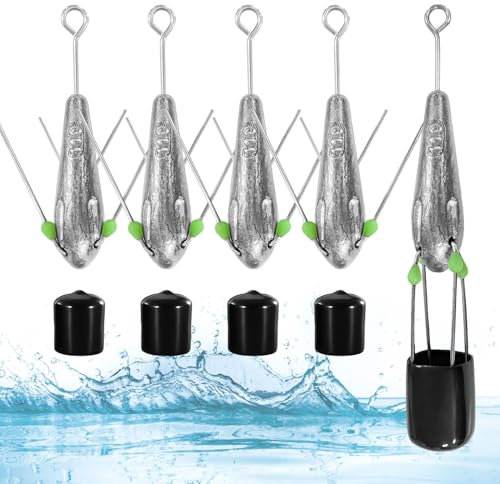 5 Sätze 110g Birnenblei Angelblei Set Angelblei Brandungsangeln Blei Krallenblei 110 g Blei Angeln Angelblei Grundblei Angeln mit 4 Beinen Angelzubehör für Meeres-, Fluss-, Bach- und Floßangeln