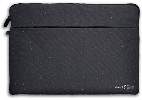 Acer Vero Laptophülle - Laptoptasche 15.6 Zoll, Notebook, Tablet, Laptop Tasche, aus 100% RPET Material, Schutz vor Schmutz und Stoßschäden, Fronttasche, schwarz