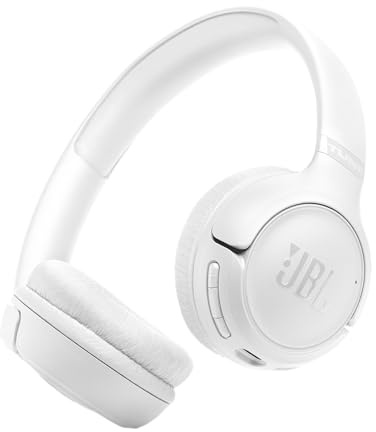 JBL Tune 530BT, Kabelloser On-Ear-Kopfhörer mit Bluetooth, Weiß | Multipoint-Konnektivität mit Bluetooth 6.0, Bis zu 76 Stunden Akkulaufzeit, Google Fast Pair und Microsoft Swift Pair