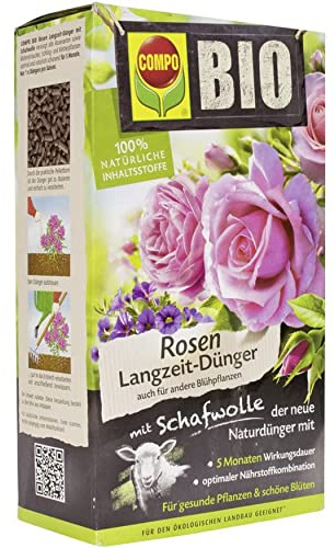 Compo Bio Rosen Langzeit-Dünger mit Schafwolle 2 kg