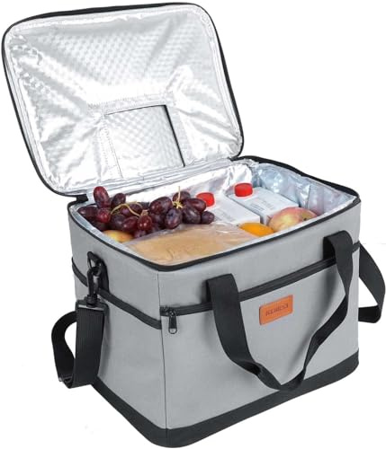Kollea Kühltasche - 30L Picknicktasche - Isoliertasche - Lunchtasche Hält warm und kalt, Auslaufsicher, Mit Tragegurten, Mehrere Taschen - Ideal für Reisen, Camping, Grillen, Lebensmitteltransport