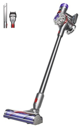 Dyson V8 Origin Kabelloser Staubsauger, Silver und Nickel, 115 AW, Motorbar | Hohe Saugkraft Des Digitalen Motors, Bis Zu 40 Minuten Laufzeit, Radial Root Cyclone Technologie
