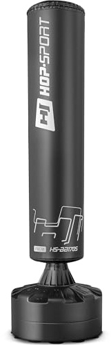 Hop-Sport Stehender Boxsack Sack für Zuhause mit Anti-Schock-System, Ideal für Kampfsport und Krafttraining, 360-Grad-Rotation, Sand/Wasser befüllbar, Stabil durch Saugnäpfe (170 cm)