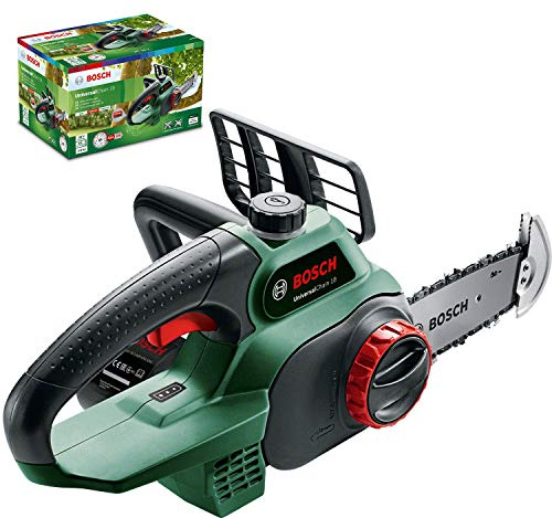 Bosch Akku Kettensäge UniversalChain 18 (ohne Akku, Karton, SDS-System, Schwertlänge: 200 mm, 18 Volt System)