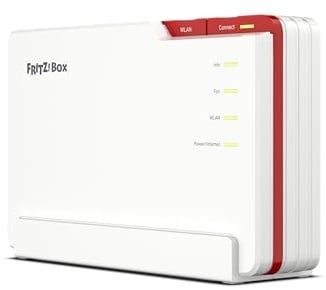FRITZ!Box 5690 Pro (Wi-Fi 7 Premium DSL- und Glasfaser-Router mit Triband (2,4 GHz, 5 GHz, 6 GHz) bis zu 18,5 GBit/s, für Glasfaser & DSL-Anschlüsse, WLAN Mesh, DECT-Basis, deutschsprachige Version)