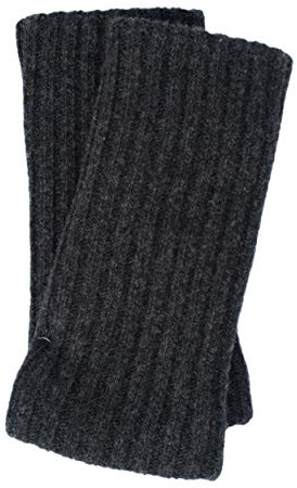 FosterNatur, Merino Sportliche Armwärmer/Pulswärmer, 100% Wolle Merino extrafein Anthrazit