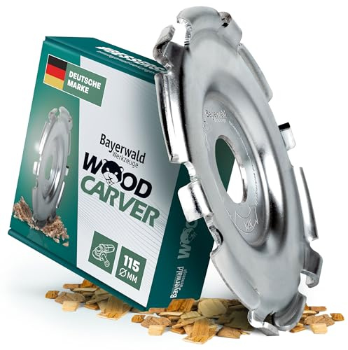 Bayerwald Woodcarver Ø 115 mm - Frässcheibe für Winkelschleifer zur Holzbearbeitung/ideales Werkzeug für Bildhauer & Schnitzer (Woodcarver)