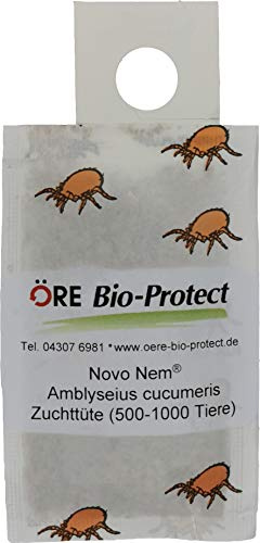 Novo Nem® Ambly. cuc. Raubmilben - 10 Tüten für 10-20 Pflanzen gegen Thripse an Zierpflanzen und Gemüse