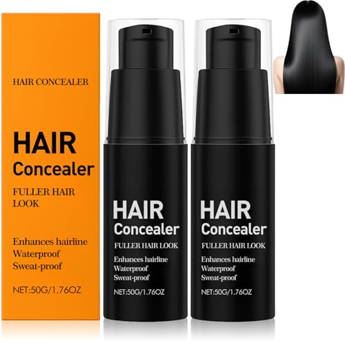 Lefron Haar Concealer,Lefron Magic Haar Concealer 2.0,Wasserfest & Schweißfest Ansatz Retusche für Graue Abdeckung, Sofortige Abdeckcreme für Dünneres Haa/r,Volleres Aussehen,Schnelltrocknend (2 PCS)