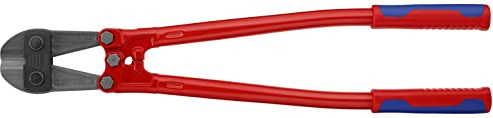 KNIPEX Bolzenschneider, 610 mm, 71 72 610 | für dickere Metallstäbe und Schlösser, Schlagdämpfung, sehr robust, Drahtschneider, Drahtzange
