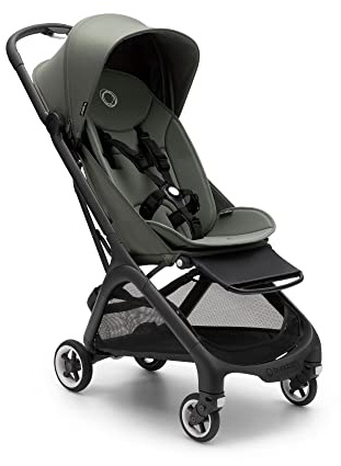 Bugaboo Butterfly ultrakompakter Reise-Kinderwagen, klein & leicht, einhändig faltbar und einfach zu lenken, ergonomischer City-Buggy für Babys ab 6 Monaten, mit viel Stauraum, Forest Green