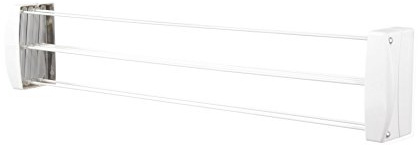 Leifheit Wandtrockner Teleclip 74 Extendable, 7,4m Trockenleine, ausziehbarer Wandtrockner, platzsparender Trockner, kompakt und robust, Wäschetrockner für die Wand, Wäschreck mit Wandmontage