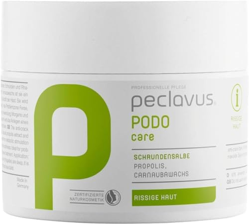 Peclavus Basic Schrundensalbe Propolis u. Canaubawachs, Salbe gegen Hornhaut und Risse an der Fußhaut, 50 ml