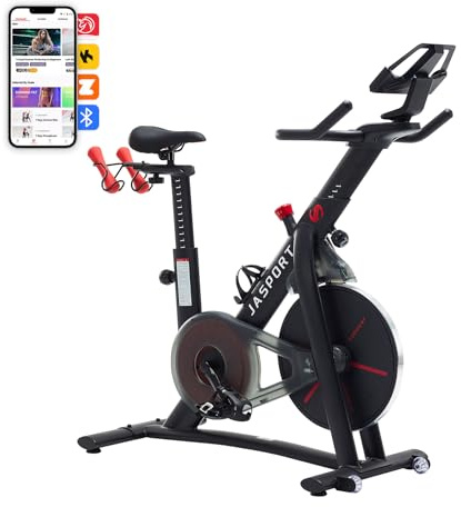 JASPORT S3 Ergometer für Zuhause, mit Magnetbremse und Riemenantrieb | Leiser Betrieb, kompatibel mit Zwift und Kinomap. Ideal für tägliches Cardiotraining im Home Gym
