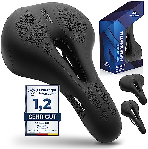 NEXTCOVER® Fahrradsattel - Das Original - mit Memory-Foam 3.0 I maximaler Fahrkomfort I ergonomischer Fahrrad Sattel für Damen & Herren I Fahrradsattel Herren bequem, Sattel Damen bequem weich
