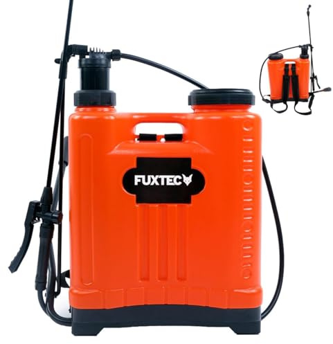 FUXTEC Drucksprüher FX-DS20L, zur Anwendung Aller Sprüharbeiten im Garten, Düngung und Unkraut - & Schädlingsbekämpfung, 20 Liter Tank inkl Tragegurt, geringes Gewicht von 3 kg, Betriebsdruck 10 bar
