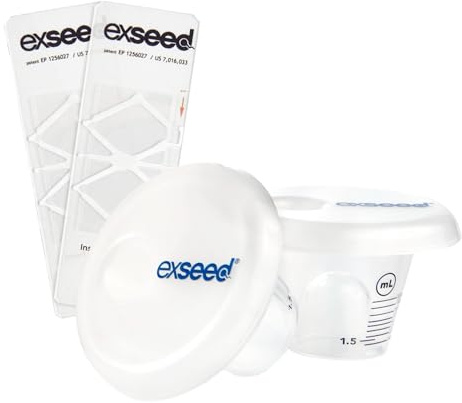 ExSeed Health - Spermatest Nachfüll-Set - 2 Testpackungen - Kompatibel mit allen ExSeed Heimtestsets - Gesundheitsüberwachung der männlichen Fruchtbarkeit - mit Entnahmebechern und Probengläsern