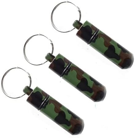 geo-versand 3 x Micno NEU - schwarz Tarnfarben Alu Metall Micro Nano Aufhängen Geocaching