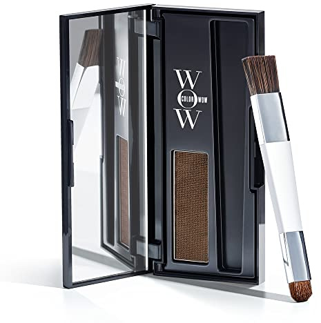 Color Wow Root Cover Up Ansatzpuder, Haar Concealer Kaschieren vom Haaransatz für Frauen & Männer, Haaransatz Puder mit wasserfester Rezeptur perfektes Finish, mittelbraun, 2.1g