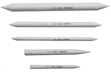 Papierwischer Set Estompen Tortillons verschiedene Durchmesser, 5 Stück