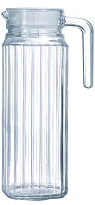 Luminarc ARC 70361 Quadro Krug, Kühlschrankkrug mit Deckel, 1.1 Liter, Glas, transparent, 1 Stück