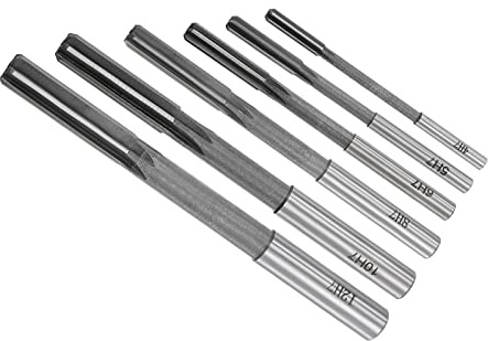 CoCud Spannen Reibahle Set 4/5/6/8/10/12mm Durchmesser 6Stk | H7 Fräswerkzeug - (Anwendungen: für Drehbank Bohren Maschine)