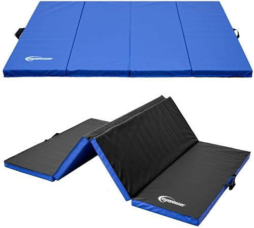 eyepower Turnmatte klappbar viele Größen - dicke Gymnastikmatte & Weichbodenmatte für Zuhause - Faltbare Sportmatte für Yoga, Fitness, Turnen & Matte für Kinder - Fallschutzmatte Outdoor