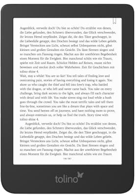 tolino shine 4 E-Reader 6 Zoll E Ink Carta 1200 Display 16GB WLAN Wasserschutz smartLight Schwarz