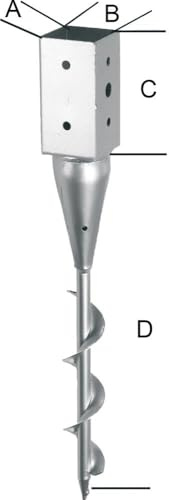 Format 4317784410144 - Einschraubbodenhñlse tzn 91x650 mm