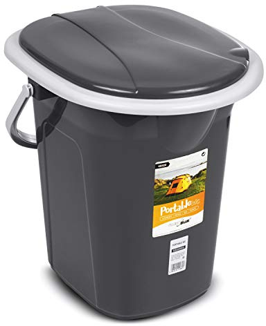 Green Blue GB320 Mobile Campingtoilette 19L | Tragbare Reisetoilette mit max. Tragkraft bis 130kg | Ideal für Camping, Reisen und Outdoor-Aktivitäten