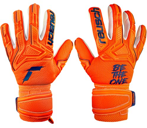 Reusch Attrakt Freegel Silver Junior Torwarthandschuhe Kinder Jugendliche Fußballhandschuhe geeignet für alle Wetterbedingungen und Spielfeldoberflächen
