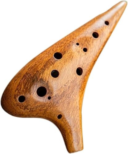 Okarina 12-Loch AC-gestimmt Alto C-gestimmt Professionelles Ocarina-Instrument aus Holz für Anfänger