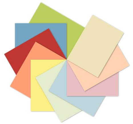LANDRÉ 250 Blatt A4 buntes Universal-Papier, 80g/m², Drucker-Papier, 10 Farben