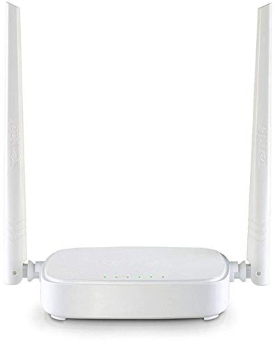 Tenda N301 WLAN Router für Anschluss an Kabel-/DSL- oder Glasfaser-Modem (300Mbit/s über WLAN, 3X LAN-Ports, WPS, für 4K/HD Videostreaming & Online Games,) Weiß