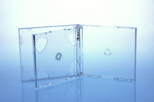 25 CD/DVD Jewelcase 3fach 3er / Hüllen für 3 Disc/glasklar/transparent