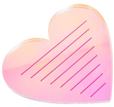 HAKIDZEL Herzförmiger Wimpernhalter Lash Organizer für Wimpernverlängerung Bunter Lash Tray mit Aufbewahrung Sauberer Wimpernhalter für Verschiedene Längen und Anlässe Praktisch für