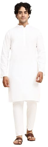 SKAVIJ Herren Kurta Pyjama-Set (2er Pack)