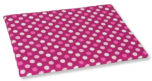 SEMPLIX Bügelunterlage mit rutschhemmender Rückseite, für kleine Bügelarbeiten beim Nähen, Patchworken, Basteln, Plotten und Sticken Zuhause & Unterwegs, (30 x 40 cm) (beere/rosa)