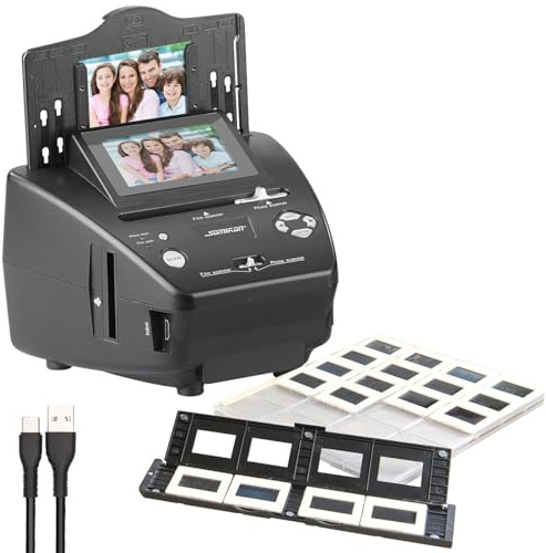 Somikon Scanner: Foto-, Dia- & Negativscanner mit Display, ganz ohne PC, 2850 DPI, 20MP (Fotos digitalisieren, Digitalisierer, Gerät)