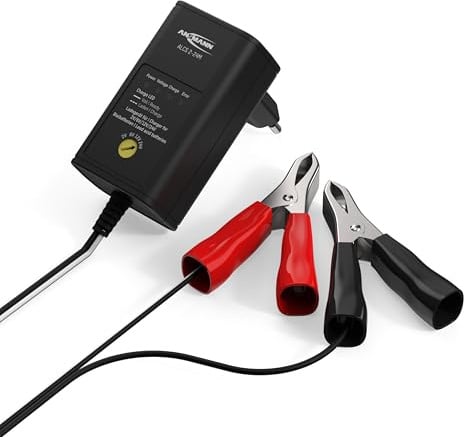 ANSMANN Batterie Ladegerät 2V/6V/12V mit Erhaltungsladung zum Einlagern von Blei Akkus (Gel, Wet, MF, VRLA, AGM) für Oldtimer, Motorrad, Roller, Rasenmäher, Boote usw.