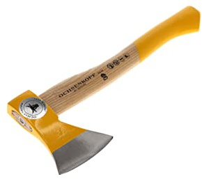 OCHSENKOPF Forstbeil, Polierte Schneide, Robustes Eschenholz, 36cm, 0,9 kg