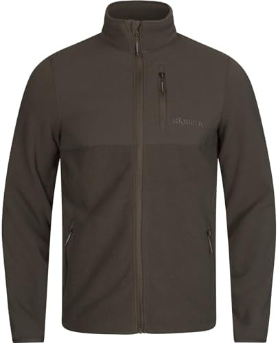 Härkila Fjell Fleecejacke Herren Shadow Brown Größe L – Jagdjacke & Outdoor Fleece – Atmungsaktiv, Schnell Trocknend, Strapazierfähig & Warm – Stretch Komfort, Mehrere Taschen