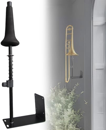 Messing-instrumentenaufhänger, an Der Wand Montierter Posaunenständer, Länge 44 Cm, Hochdichter Eva-schaum, Ausstellungshalterung für Bühne, Live-konzert, Aufnahmestudio, Schule, Zuhause