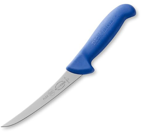 F. DICK Ausbeinmesser, ErgoGrip (Messer mit Klinge 10cm, X55CrMo14 Stahl, nichtrostend, 56° HRC) 82368101, Blau