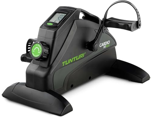 Tunturi Cardio Fit M35 Pedaltrainer – Mini Bike Heimtrainer für Senioren, Beintrainer für Zuhause, Einstellbarer Widerstand und LCD-Display für Arm- und Beintraining