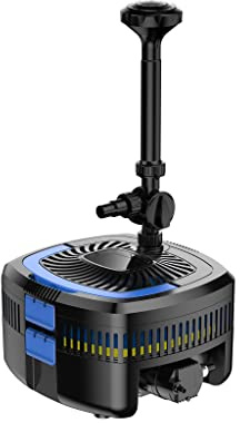 BluGarda BluFilter 3611-3-in-1 Teichpumpe mit Filter - Teichfilteranlage & UV-C Filter - Für Fischteich & Kleine Teiche - Filterpumpe Komplettset - 3.600 L/h - 11W UVC Klärer Lampe