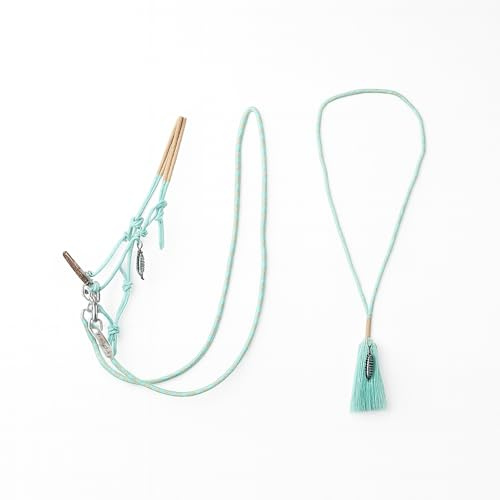 ARBO-INOX Knotenhalfter Zügel Halsring Kombiset Knotenhalfter-Set (Shetty, Ice-Green)
